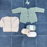 Breipatroon Renee, groene cardigan NL