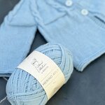 Breipatroon Lisa, blauwe cardigan NL