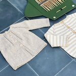 Breipatroon Lore, beige cardigan NL