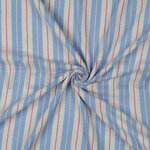 Double gauze blauwe strepen- double gauze