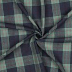 groen geruit -linnen/viscose