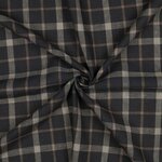 bruin geruit -linnen/viscose