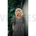 zwart -linnen/katoen