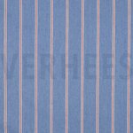 Licht blauwe/rode strepen jeans