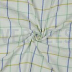 200 x 140 cm Double gauze ruiten groen- double gauze