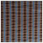COTTON SEERSUCKER blauw/bruin