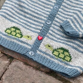 Breipatroontje Carotte cardigan