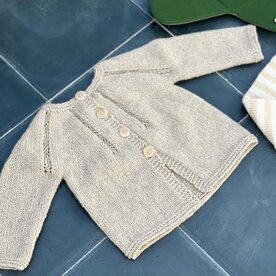 Breipatroon Lore, beige cardigan NL