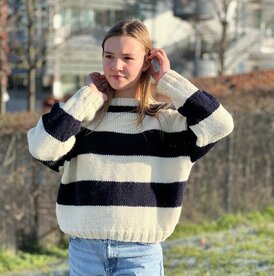 Breipatroontje Melissa met brede strepen