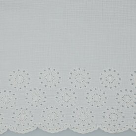 DOUBLE GAUZE BORDER 1-SIDE - katoen