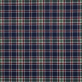 Navy/groen ruiten - Flannel