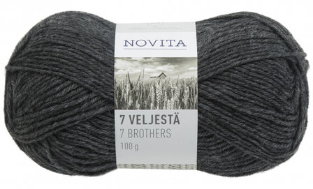 Novita 7 Veljest&auml; - 044 graphite