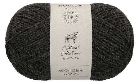 Novita Wonder wool DK 044 graphite (einde kleur)