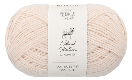Novita Wonder wool DK 004 snowdrifts