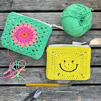 Haakpatroon smiley &amp; dahlia ritstas XS