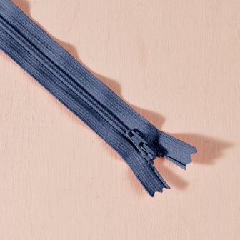 zichtbaar rits 20 cm cobalt