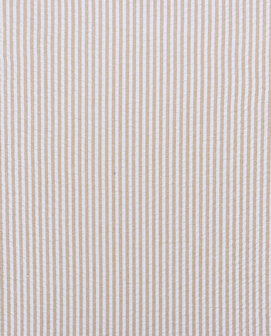 licht beige/wit streepjes - seersucker
