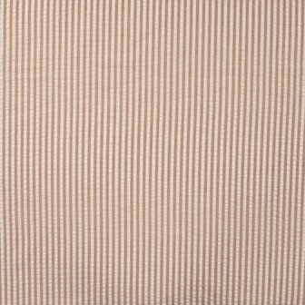 Poly Cotton Seersucker Stripe caramel - seersucker