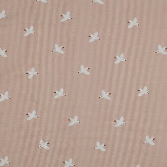 WAFFLE JERSEY BIRDS - waffle jersey