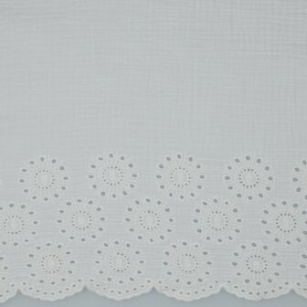 DOUBLE GAUZE BORDER 1-SIDE - katoen