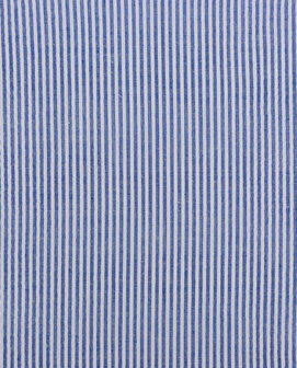 blauw/wit streepjes - seersucker