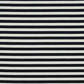 strepen navy - french terry