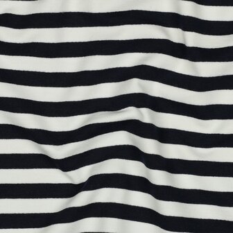 strepen navy - french terry