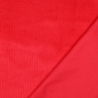 Rood - Ribfluweel 
