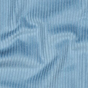 blauw - Ribfluweel 