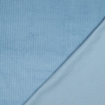 blauw - Ribfluweel 