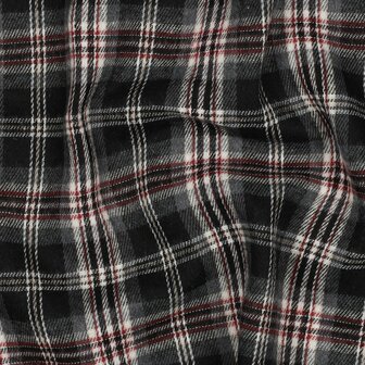 zwart ruiten - Flannel