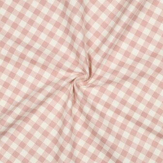 licht roos ruiten - Flannel