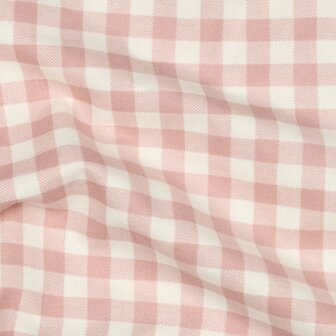 licht roos ruiten - Flannel