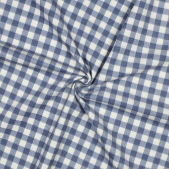 blauw ruiten - Flannel