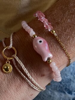 DIY pakket 3 armbandjes in natuursteenkralen