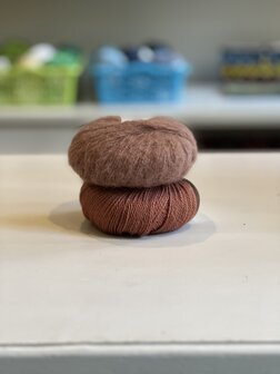Breipakket Sophie shawl roest