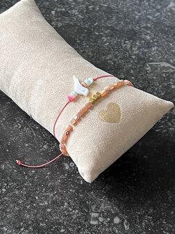 DIY pakket parels vogel 2 armbandjes