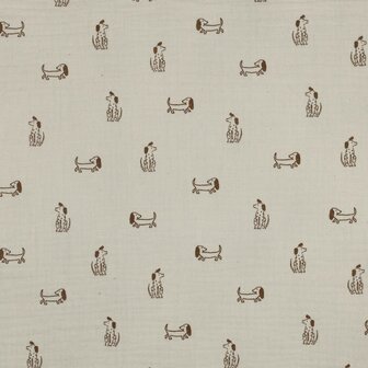 double gauze NATURAL DOGS - double gauze