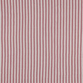 double gauze STRIPE ROSE - double gauze