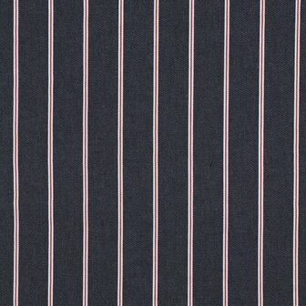 ANTRACIET blauwe/rode strepen jeans