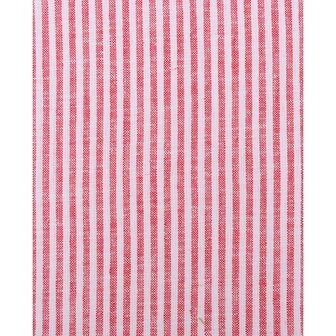 Strepen rood - Linnen/katoen