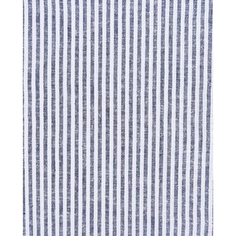 Strepen navy - Linnen/katoen