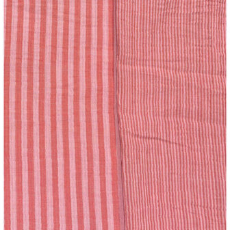 double gauze roze streep - double gauze