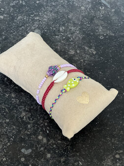 DIY pakket schelp vis bordeaux