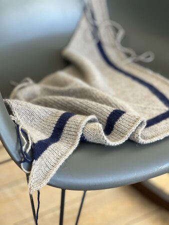 Breipakket cashmere sjaaltje