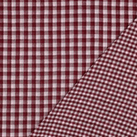 vichy burgundy- double gauze