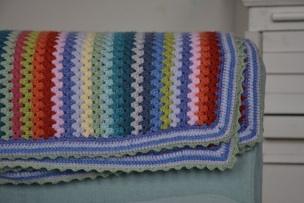 Haakpakket janna deken in fonty BB merino