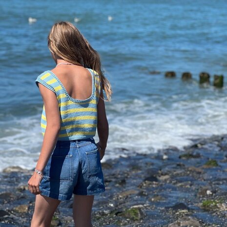 Breipakket Lola in geel en licht blauw