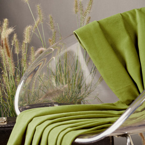 gabardine matcha leaf  - katoen