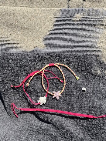 DIY pakket parels FLUO ROOS